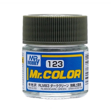 Mr Hobby (Gunze) C123 Mr Color Semi Gloss RLM83 Dark Green Lacquer Paint 10ml